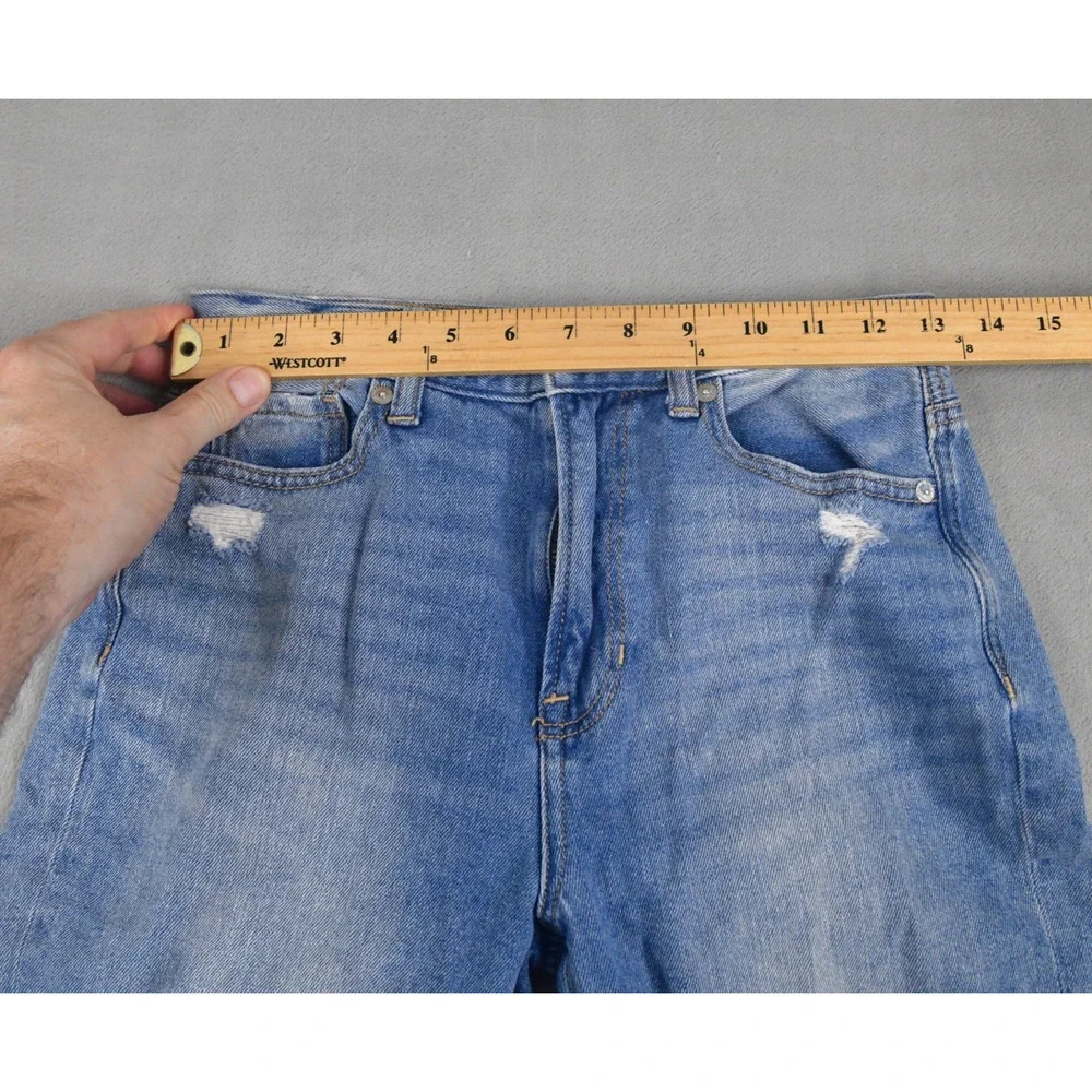 American Eagle Jeans Womens 0 (26x26) Mom Jeans Distressed Casaul Blue Denim